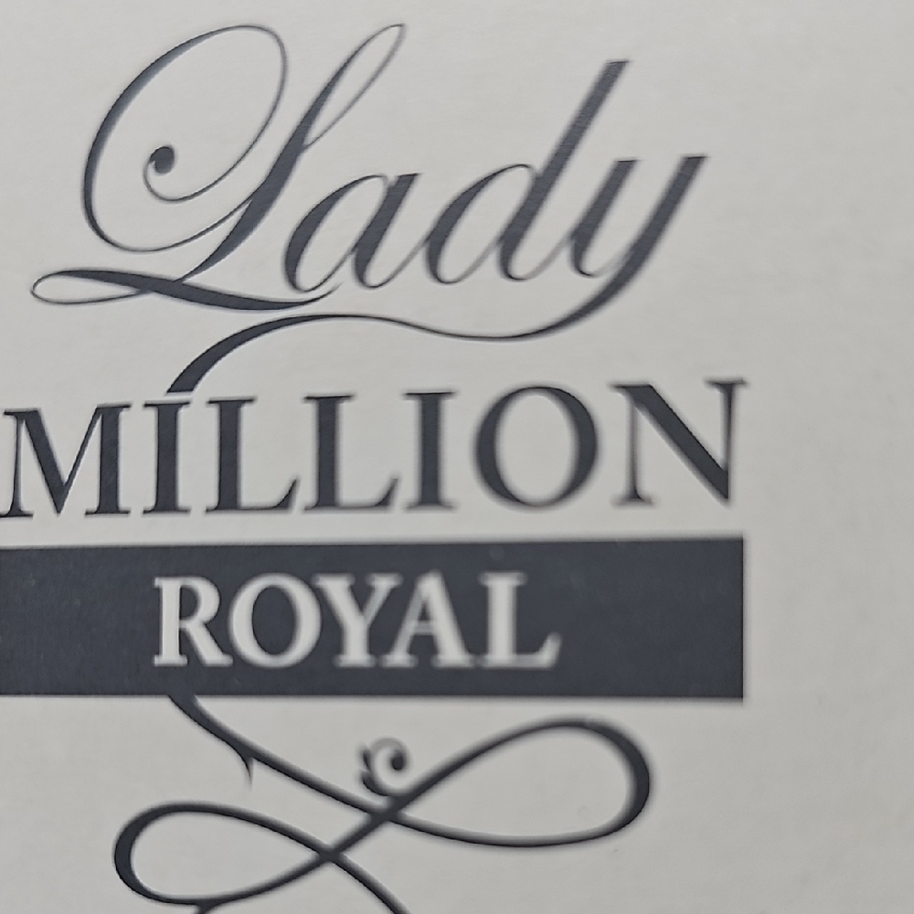 Lady Million Royal Graphic Print